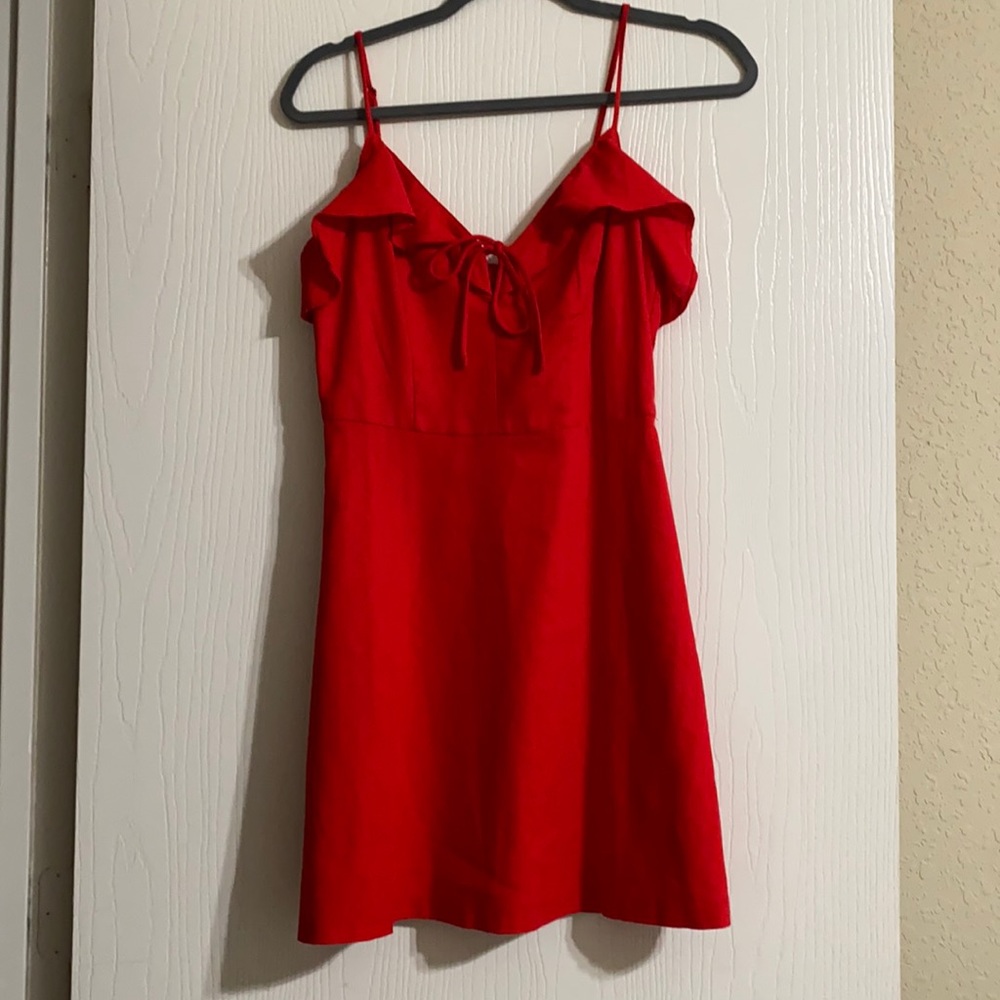 Red flowy dress - xs